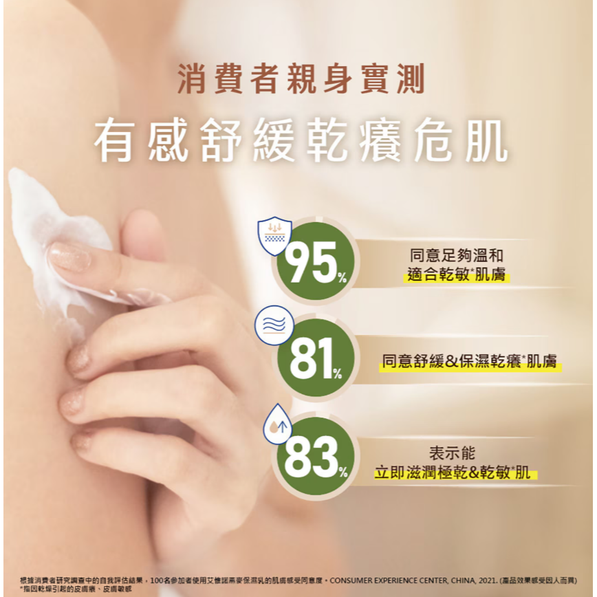 【好市多代購】艾惟諾 燕麥保濕乳 1公升-細節圖6