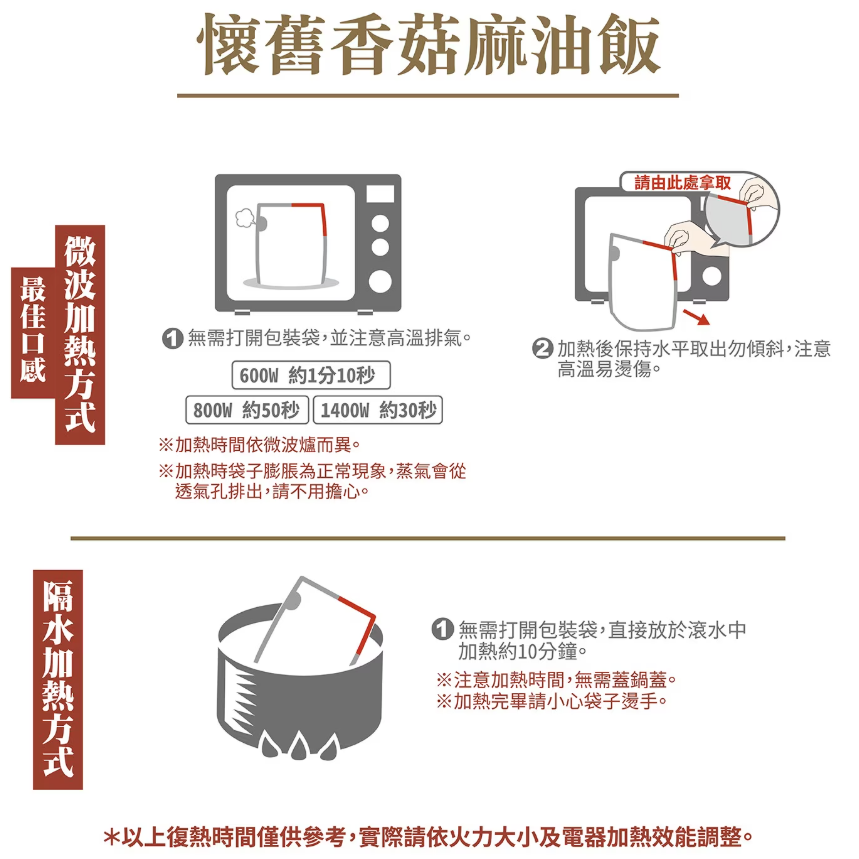 【好市多代購】寒舍集團 請客樓 香菇麻油飯 200公克 X 8包-細節圖5