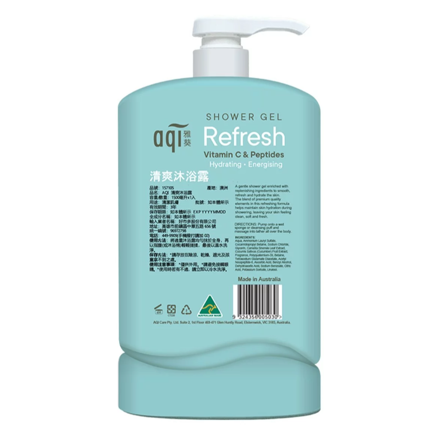 【好市多代購】AQI 清爽沐浴露 1.5公升-細節圖2
