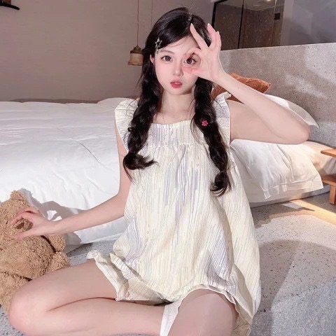 可愛泡泡袖兩件式睡衣-細節圖10