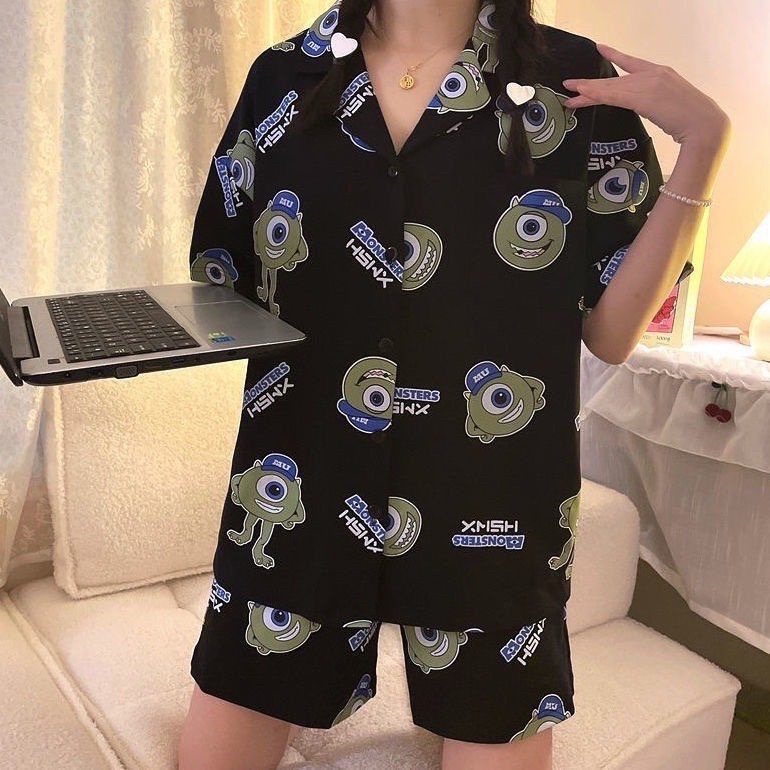 卡通兩件式短袖褲睡衣-細節圖5