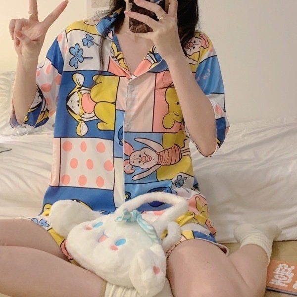 卡通兩件式短袖褲睡衣-細節圖6