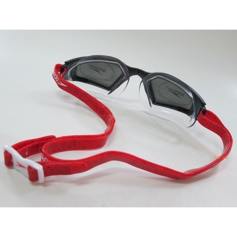 《G-mall》SPEEDO泳鏡/成人進階泳鏡 Aquapulse Max 鏡面 莓紫 熔岩紅 SD811767C730-細節圖2
