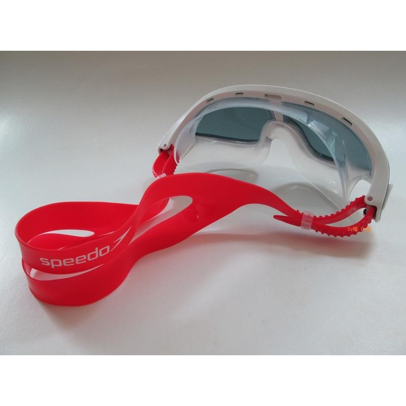 《G-mall》SPEEDO泳鏡/面罩泳鏡/成人進階開放性水域泳鏡RIFT /SD811775C813紅灰 (單隻入)-細節圖2