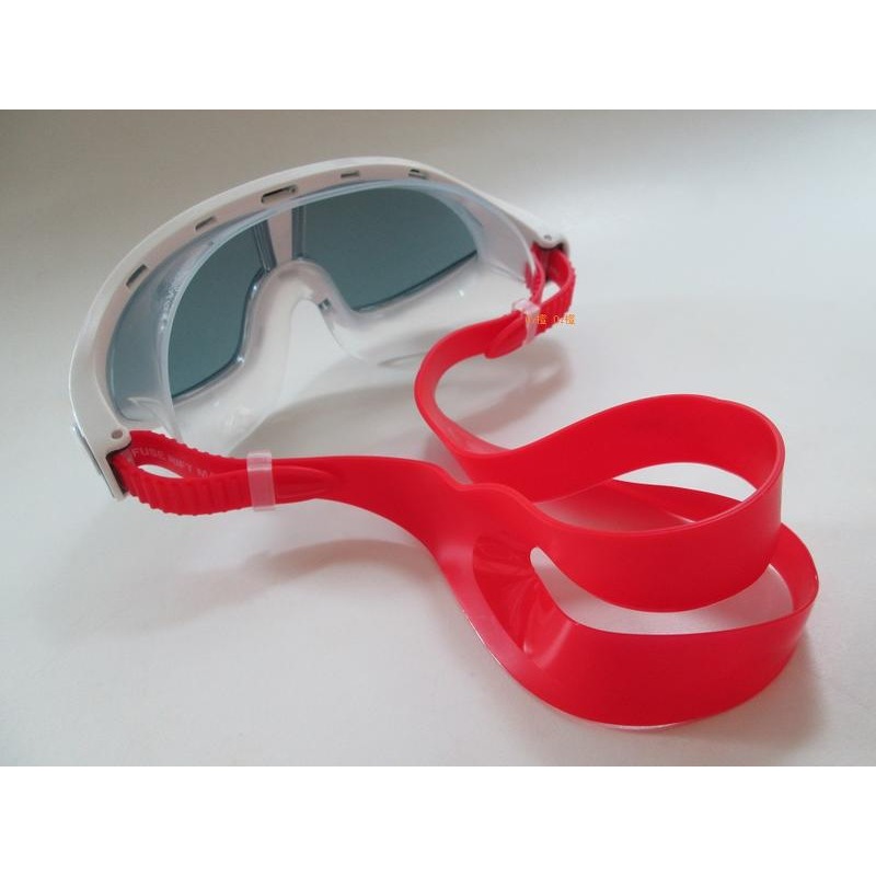 《G-mall》SPEEDO泳鏡/面罩泳鏡/成人進階開放性水域泳鏡RIFT /SD811775C813紅灰 (單隻入)-細節圖3