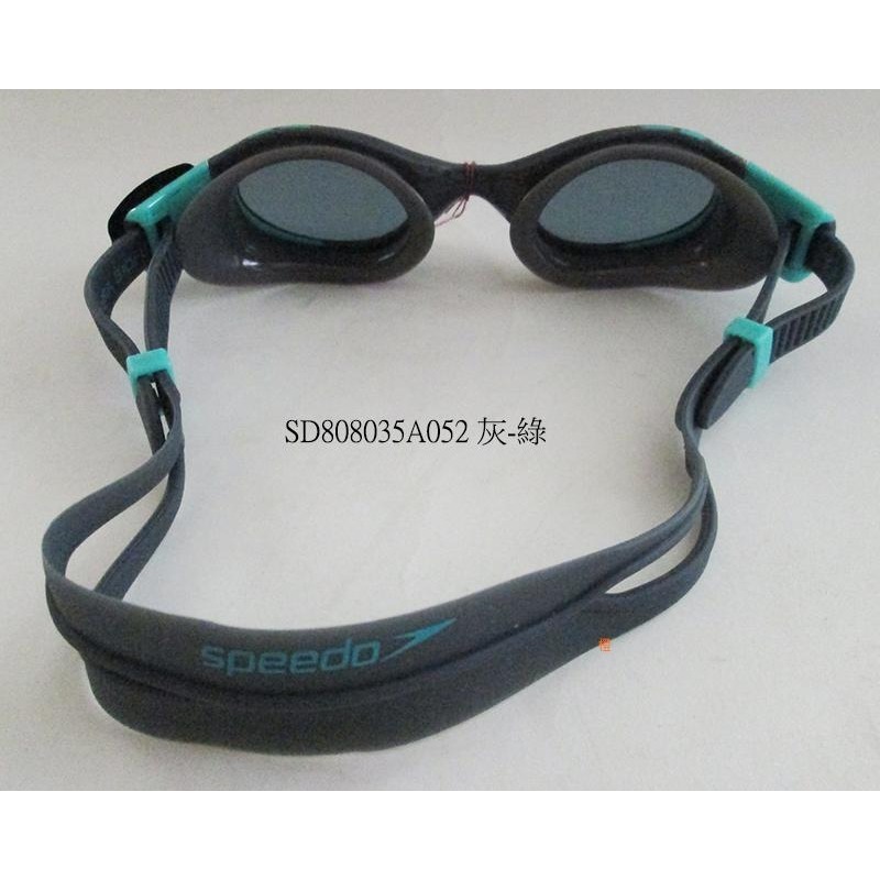 《G-mall》【Speedo女用】成人女用進階泳鏡Futura Biofuse(SD808035A052灰-綠)-細節圖2