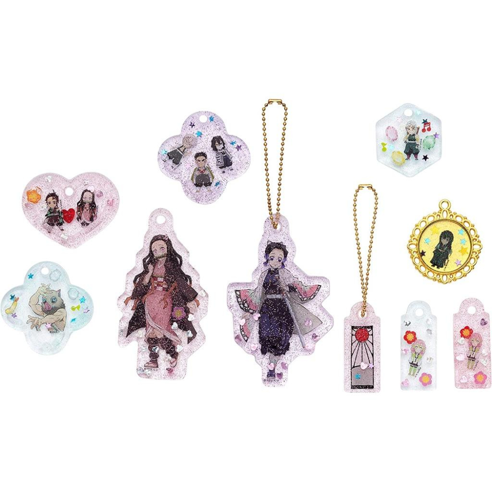 現貨★SEGA TOYS 鬼滅之刃 吊飾製作 水晶凝膠 手作 生日禮物 DIY 兒童節禮物 日本代購-細節圖5