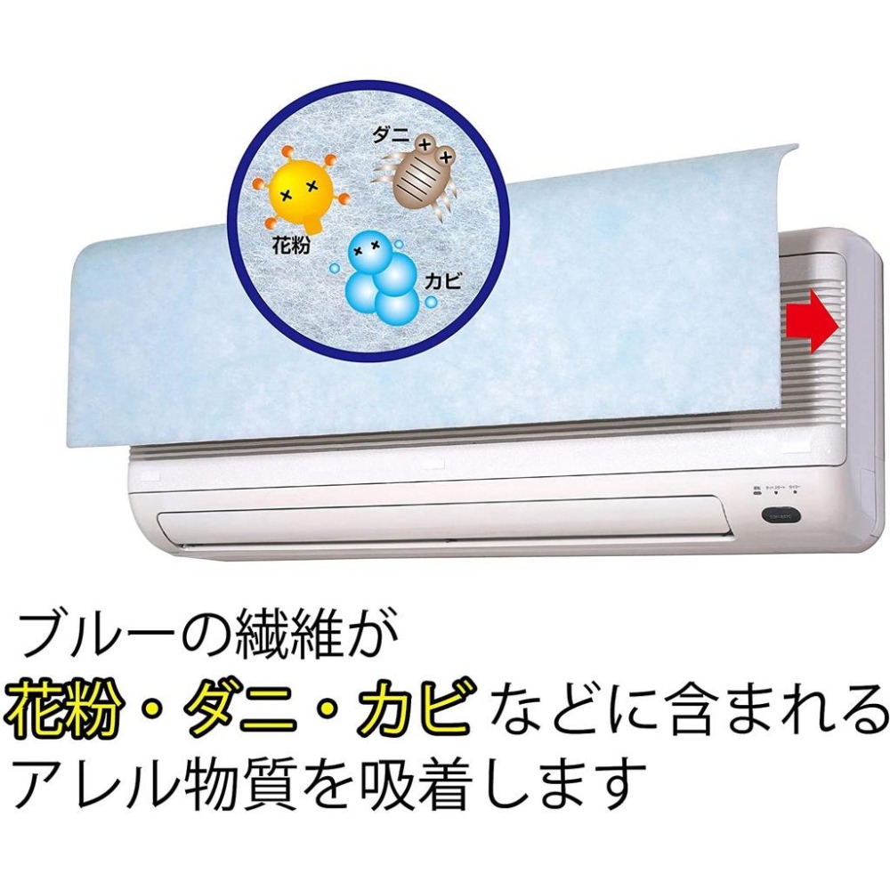 現貨★日本東和產業 TOWA 冷氣濾網 拋棄式 抗菌 消臭 日本製 3入 日本代購-細節圖4