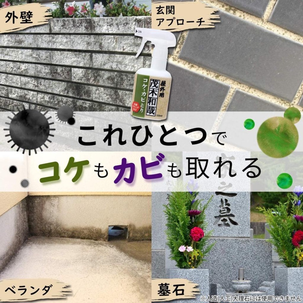 現貨★日本茂木和哉 水垢清潔劑 除鏽劑 除黴 菜瓜布 青苔 馬桶尿垢 日本製 日本代購-細節圖9
