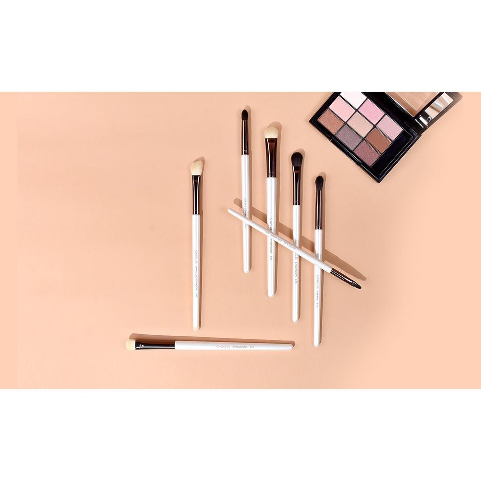 現貨★日本SIXPLUS 化妝刷具組 眼妝刷具7件套組 珍珠白 刷具 眼影 眼線 含化妝包 交換禮物-細節圖8