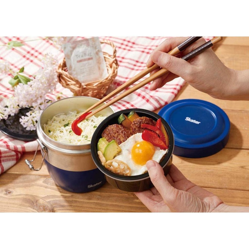 現貨★日本skater 超輕量不鏽鋼 STLBD8 保溫保冷 便當盒 800ml 增量 野餐 日本代購-細節圖9