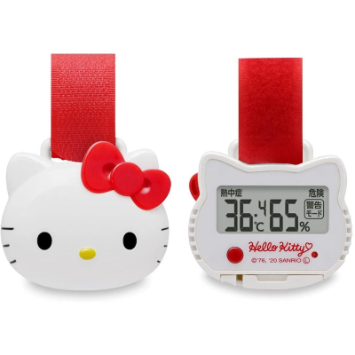 現貨★日本dretec O-297RD 溫濕度計 kitty 溫度計 濕度計 嬰兒車 警告模式 測溫