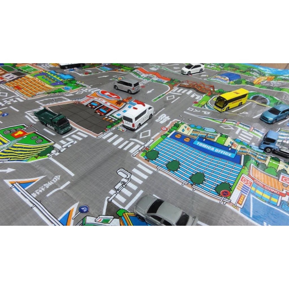 現貨★日本TAKARA TOMY TOMICA 多美小汽車 城市街道圖 地圖 野餐墊 遊戲地墊 野餐墊-細節圖2