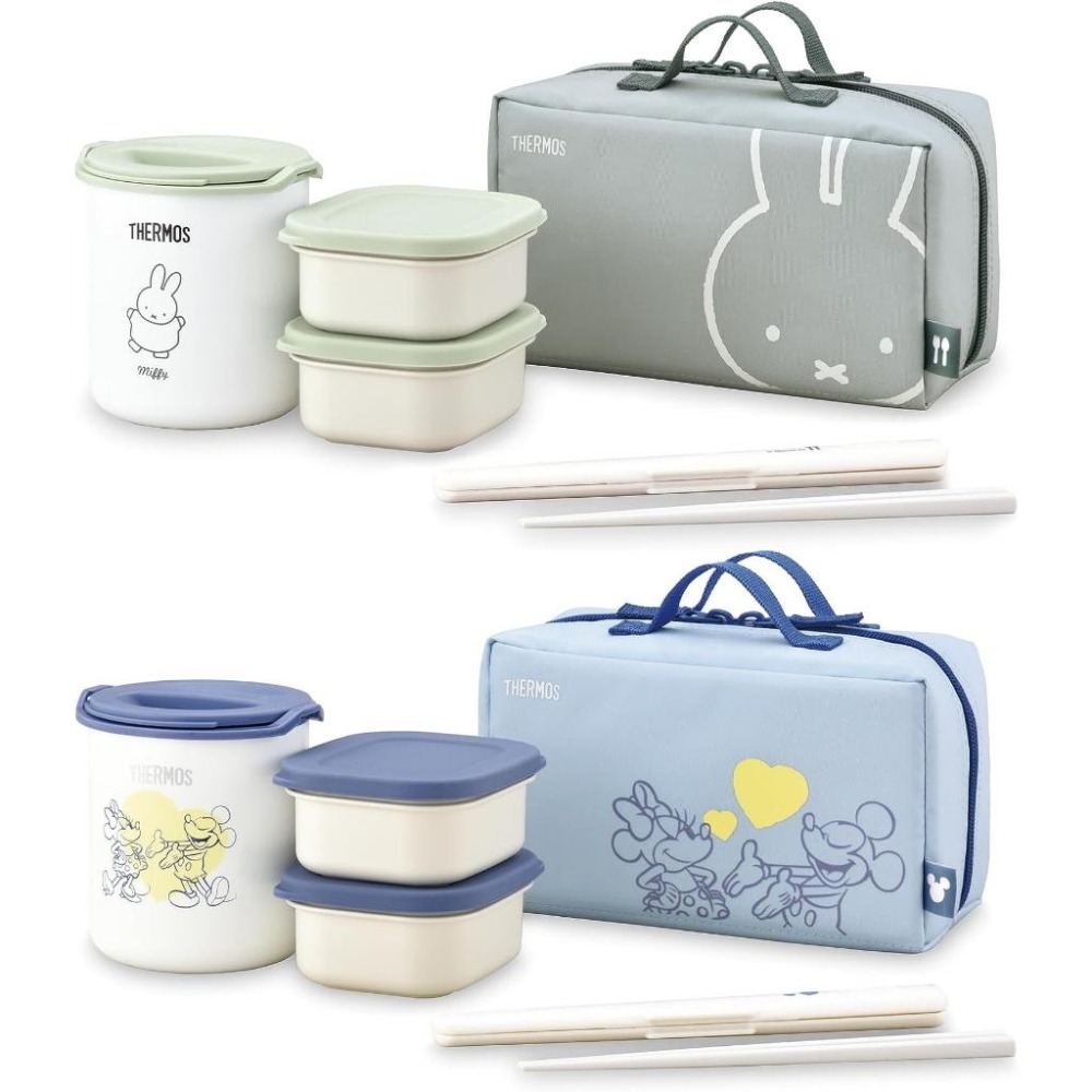 現貨+預購★日本THERMOS 膳魔師 DBQ-256 新款 米奇米妮 米菲兔 便當盒 悶燒罐 餐盒 保溫-細節圖2