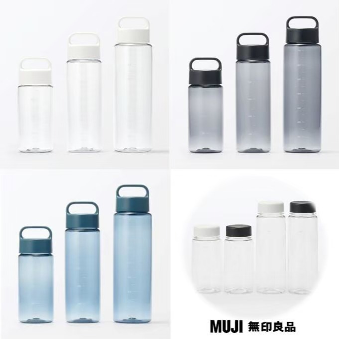 現貨★日本無印良品MUJI 刻度水壺 水杯 無印良品 日本代購 日本限定 刻度水瓶 隨身水瓶 容量標示-細節圖2