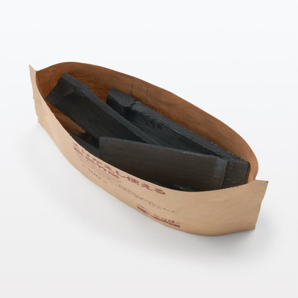 現貨★日本無印良品 除臭竹炭 可重複使用 脫臭竹炭 天然竹炭 除臭 玄關 浴室 廁所-細節圖3