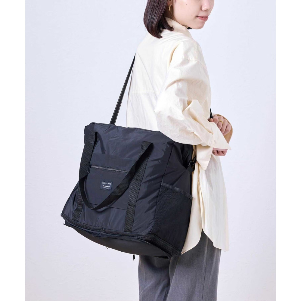 現貨★日本3coins 3WAY旅行袋 出國 行李袋 日本熱銷 旅行袋 隨身折疊包 手提行李袋-細節圖7