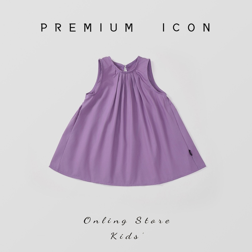 夏季新款甜美素色氣質背心裙 韓版女童洋氣可愛純棉洋裝 女童背心裙 女童洋裝 女童洋裝夏天-細節圖4