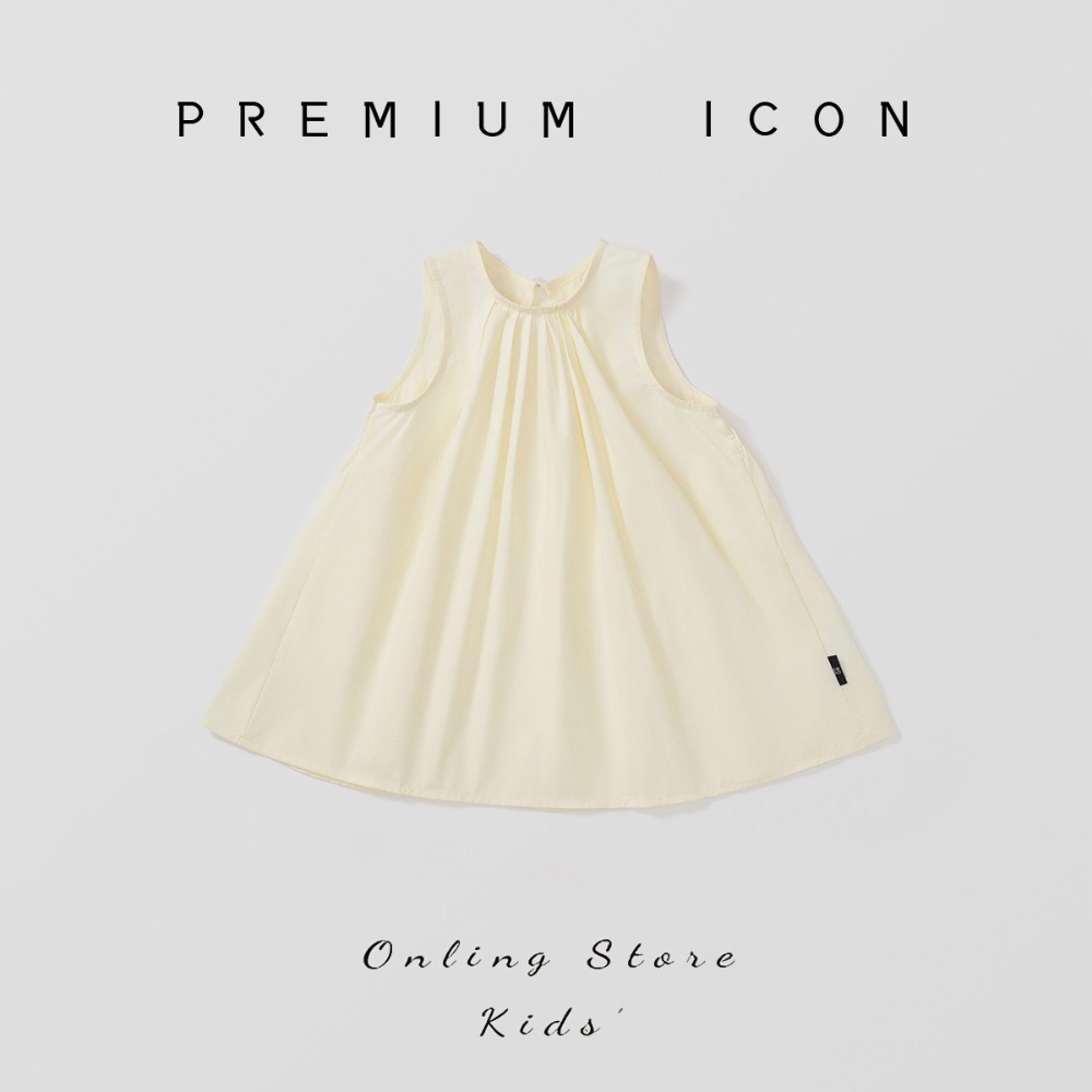 夏季新款甜美素色氣質背心裙 韓版女童洋氣可愛純棉洋裝 女童背心裙 女童洋裝 女童洋裝夏天-細節圖5