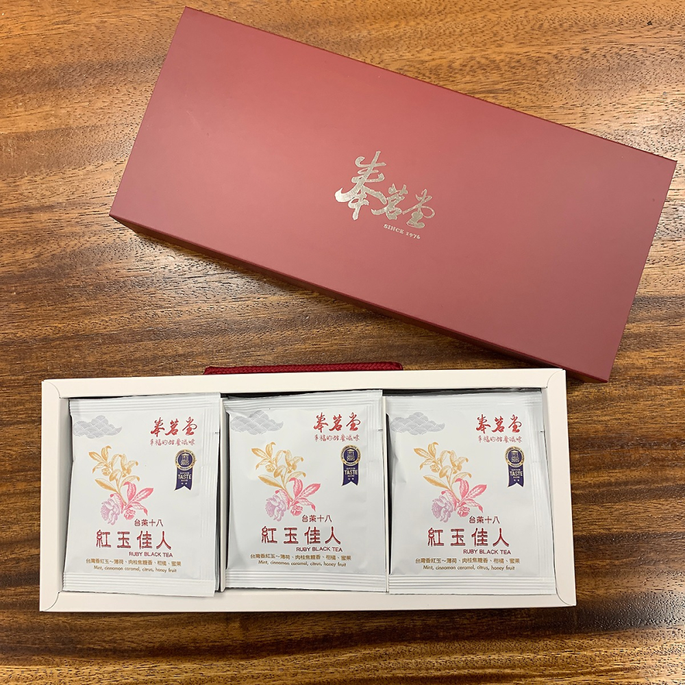 奉茗堂_-紅玉佳人（立體茶包12入）【桃園嚴選】-細節圖2