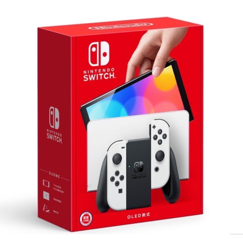 預購Nintendo Switch OLED 白色款式-全新公司貨主機+贈送螢幕保護貼（爪娃堂電玩）