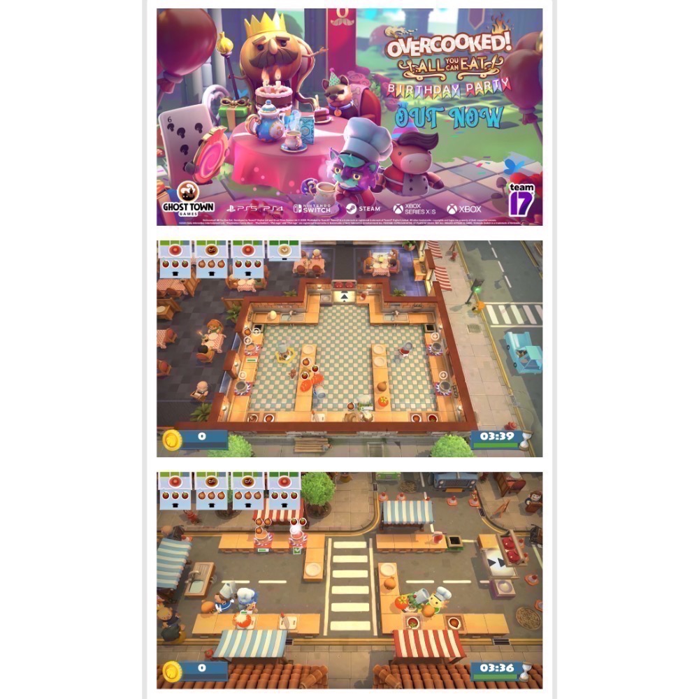 【爪娃堂電玩】NS Switch 胡鬧廚房 全都好吃 中文版  overcooked 煮過頭 完全版 煮過頭1+2-細節圖2