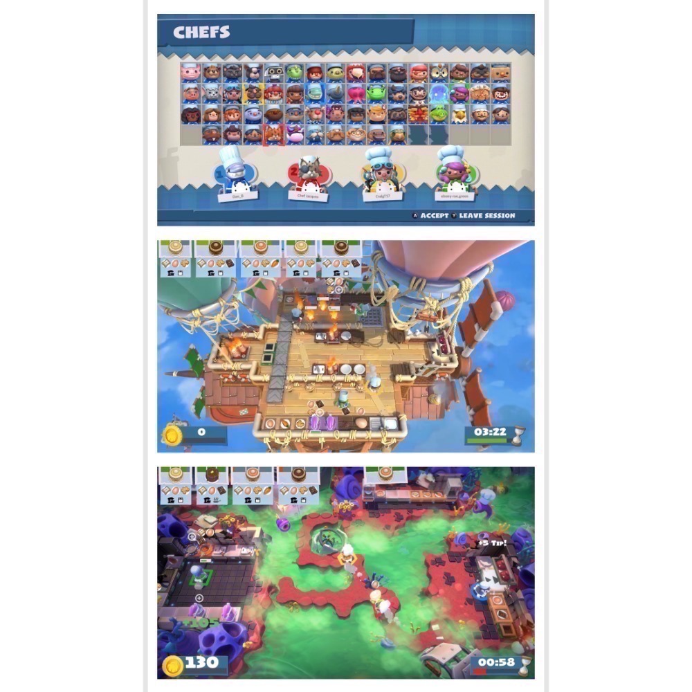 【爪娃堂電玩】NS Switch 胡鬧廚房 全都好吃 中文版  overcooked 煮過頭 完全版 煮過頭1+2-細節圖4