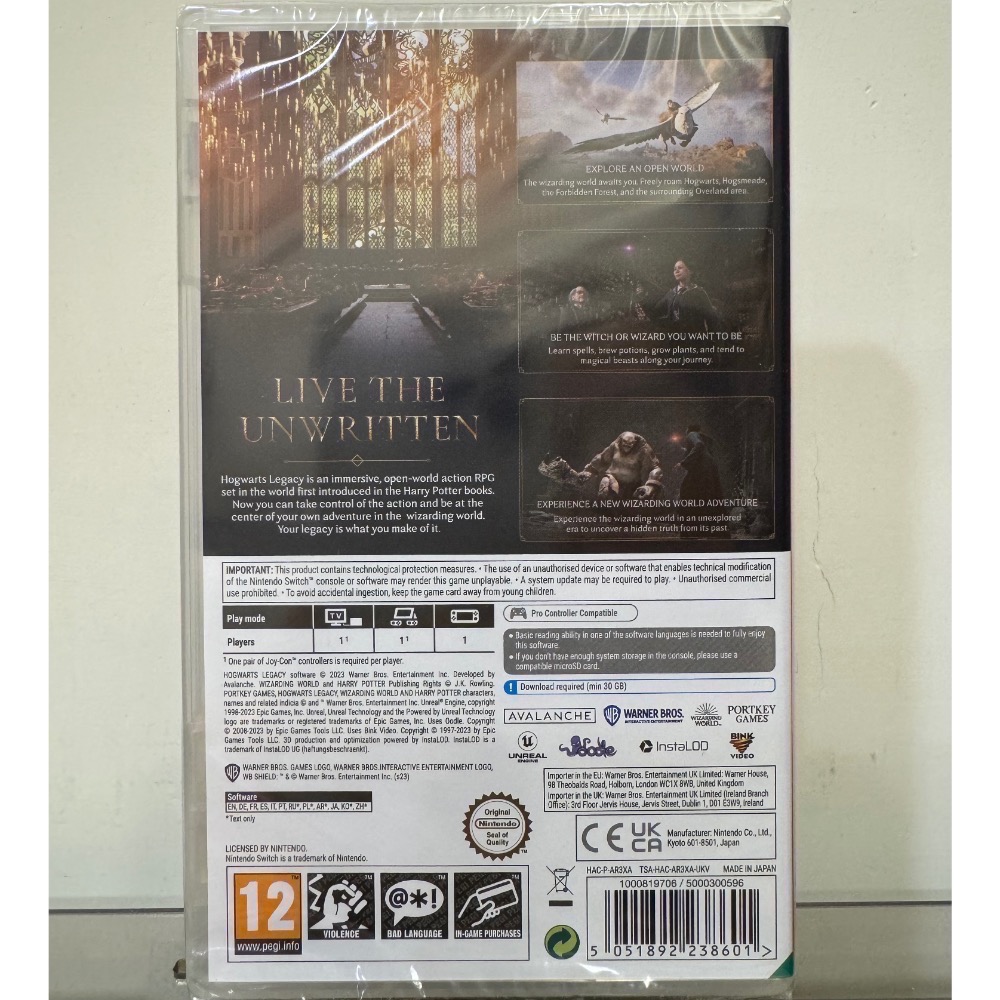 【爪娃堂電玩】NS switch 霍格華茲的傳承 Hogwarts Legacy 中文版 無特典-細節圖2