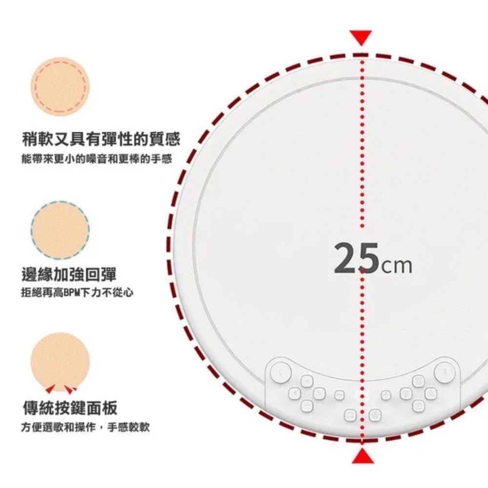 【爪娃堂電玩】良值 太鼓達人 專用鼓NS、PS4、PS5 、PC通用 L242(可使用折價券)-細節圖8