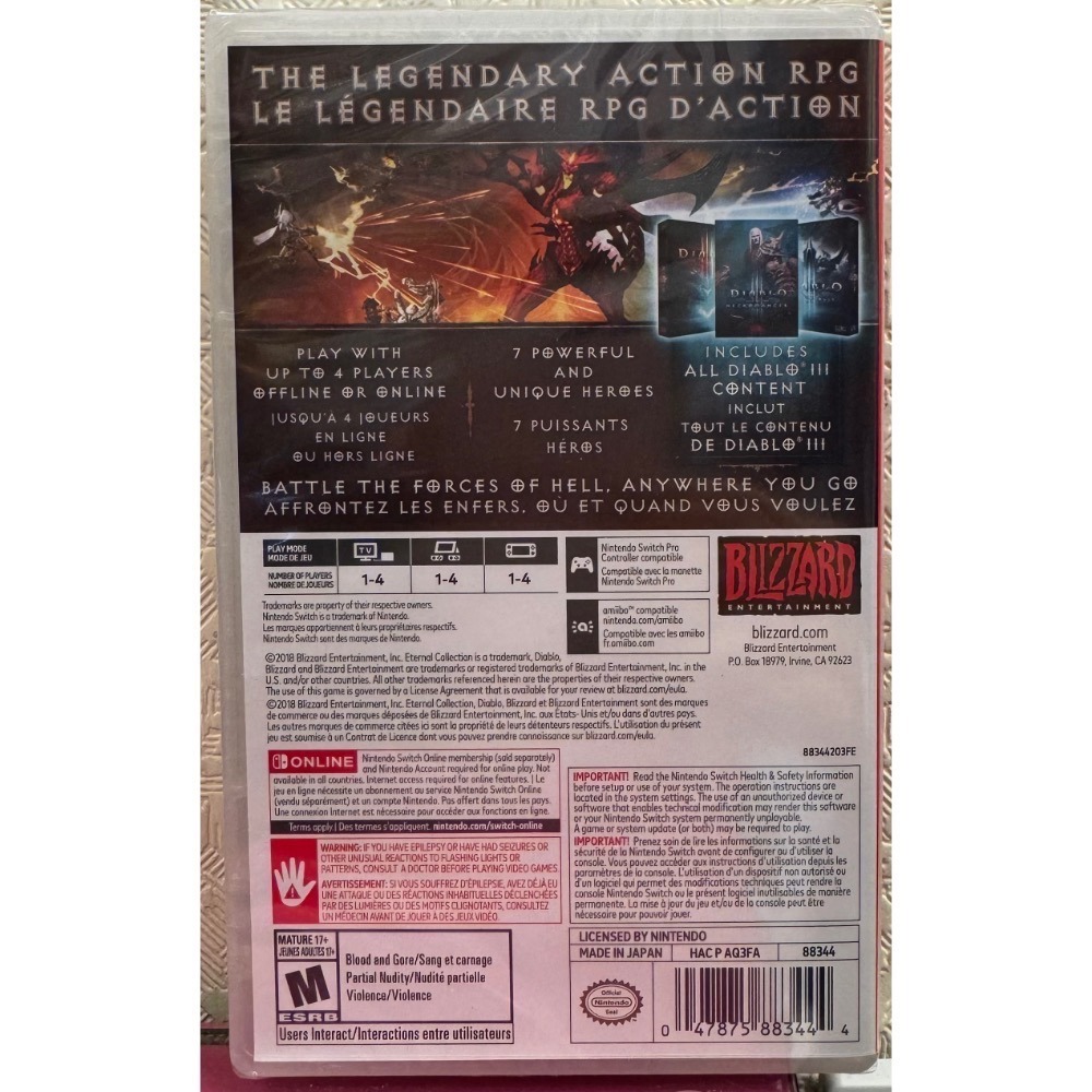 【爪娃堂電玩】NS Switch暗黑破壞神 3 永恆之戰 國際中文版(可用折價券)-細節圖2