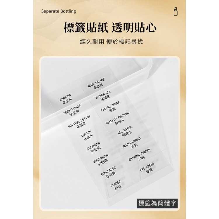 三迪逸品 - 旅行分裝收納瓶 SD-1958-細節圖3