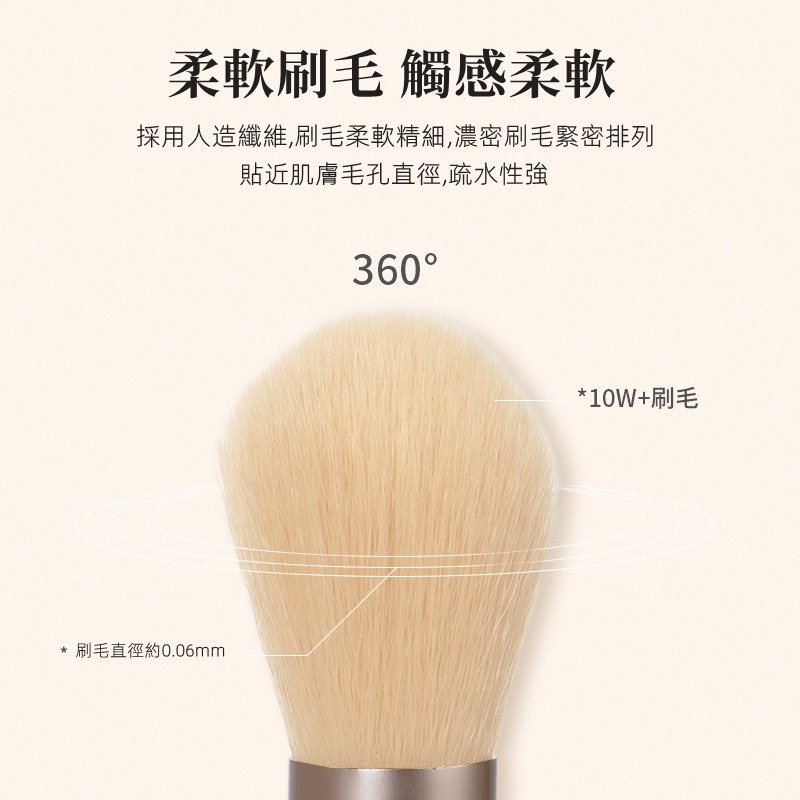 三迪逸品 元氣顏控系 - 初學者化妝刷套組 (8隻入) SD-2049-細節圖6