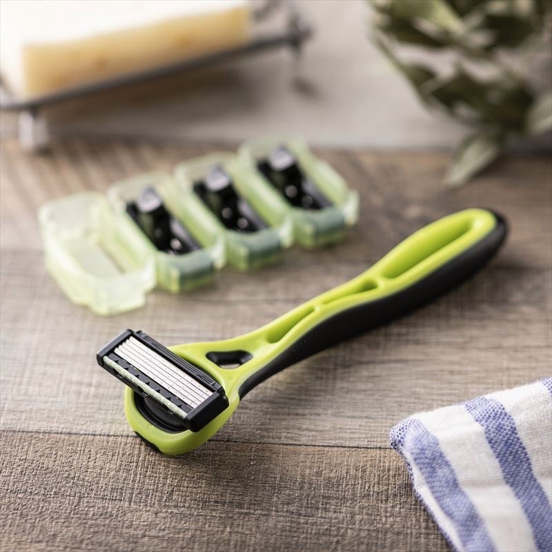 日本貝印 KAI - Xfit 5刀刃刮鬍刀+4替刃 XF5-4BS-細節圖5