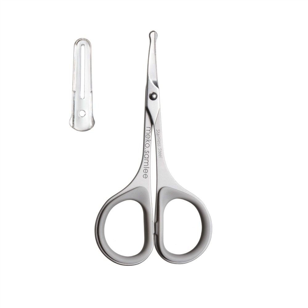 MEKO 不鏽鋼小剪刀(3款任選) 修眉剪/ 直剪彎剪/ 鼻毛剪/ 甘皮剪-細節圖2