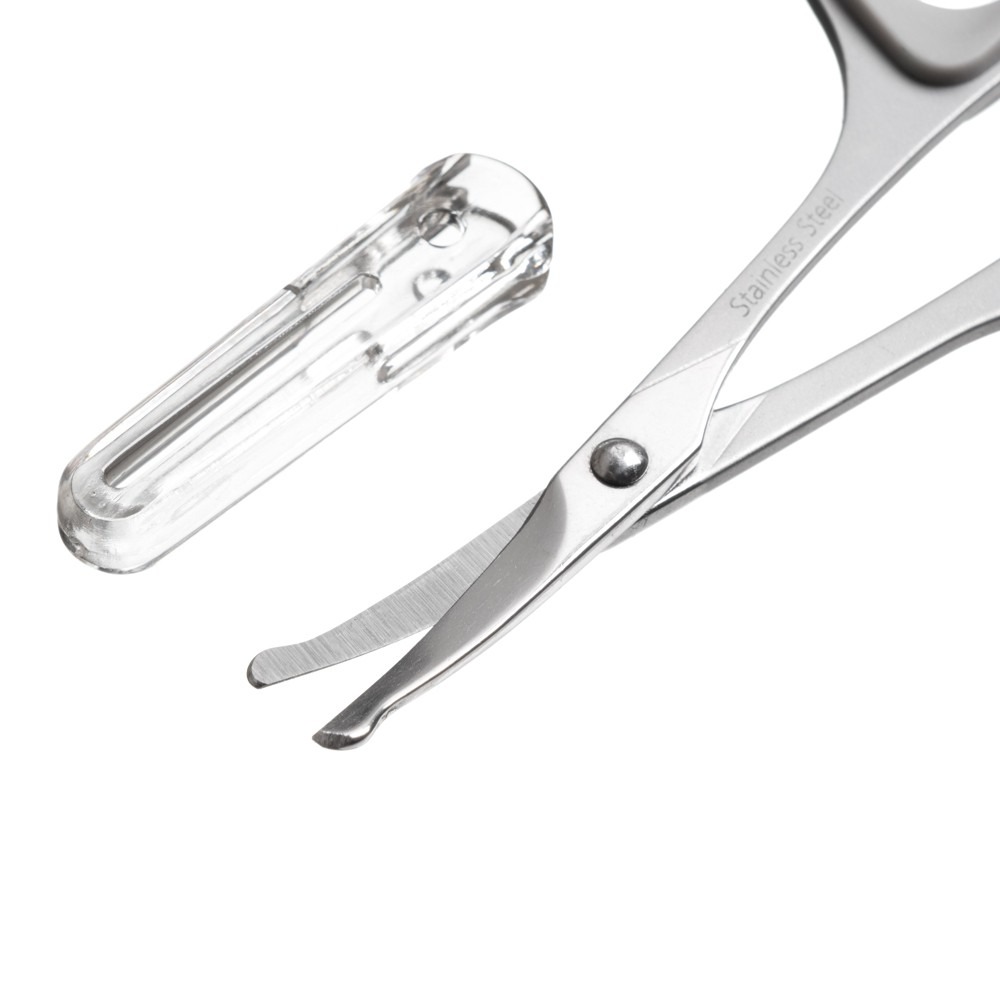 MEKO 不鏽鋼小剪刀(3款任選) 修眉剪/ 直剪彎剪/ 鼻毛剪/ 甘皮剪-細節圖3