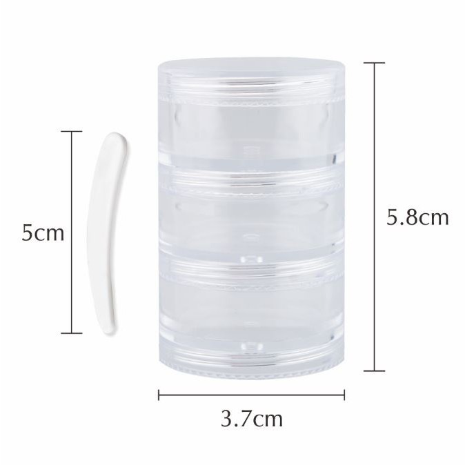 MEKO 分裝連接罐(小) /旅行分裝瓶/乳霜罐/面霜罐/藥膏罐/分裝瓶 D-084-細節圖3