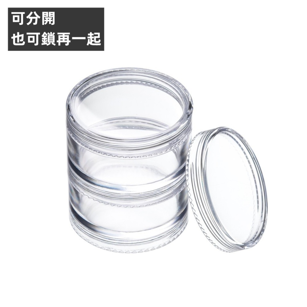 MEKO 分裝圓瓶2入(20g) /旅行分裝瓶/乳霜罐/面霜罐/藥膏罐/分裝瓶 D-012-2-細節圖4