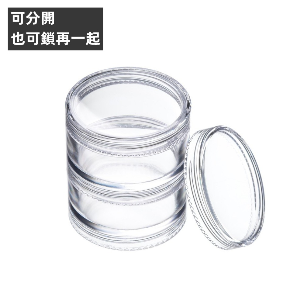 MEKO 分裝中圓瓶(2入) 10g /旅行分裝瓶/乳霜罐/面霜罐/藥膏罐/分裝瓶 D-012-1-細節圖4