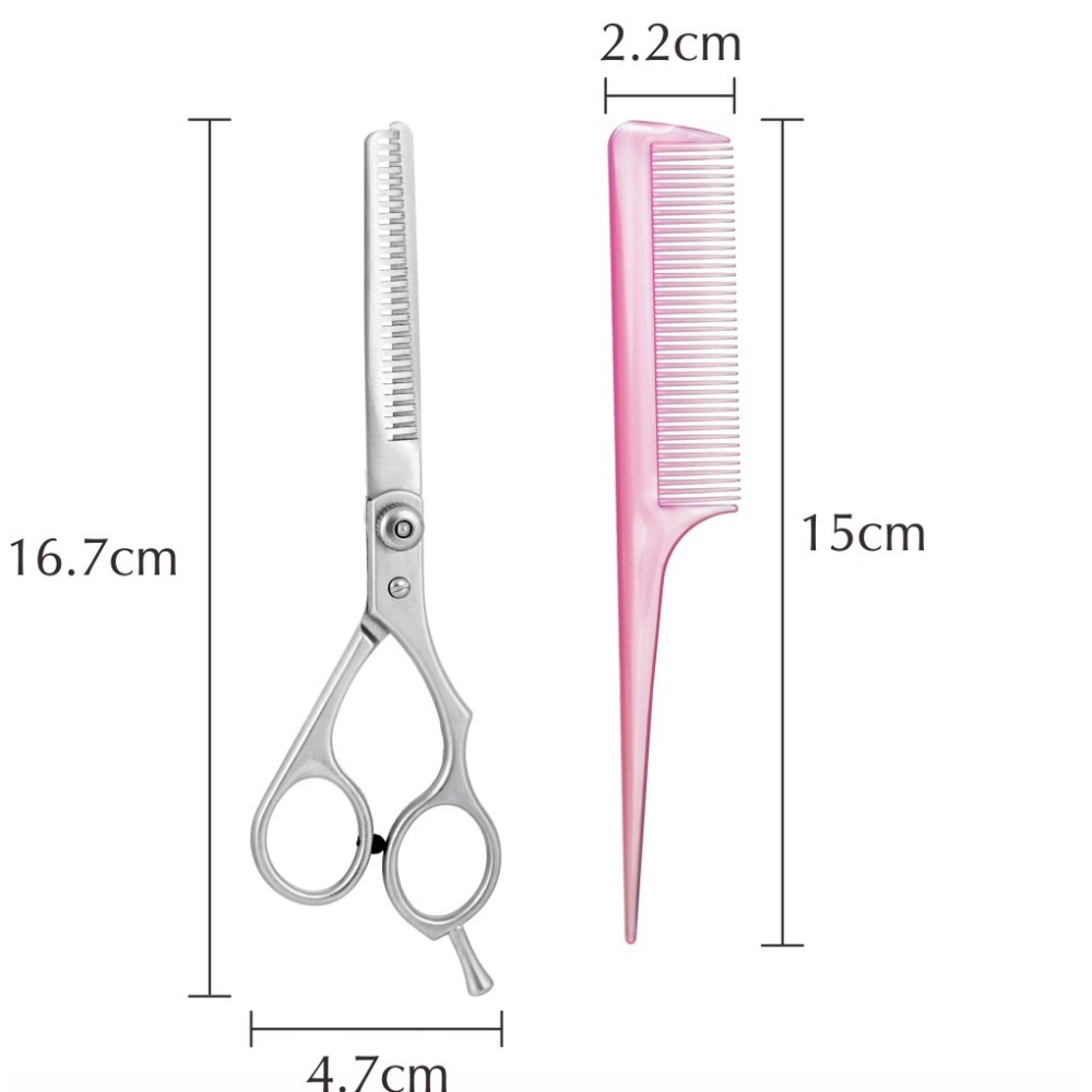 MEKO 專業打薄剪+梳子(銀) G-030-細節圖4