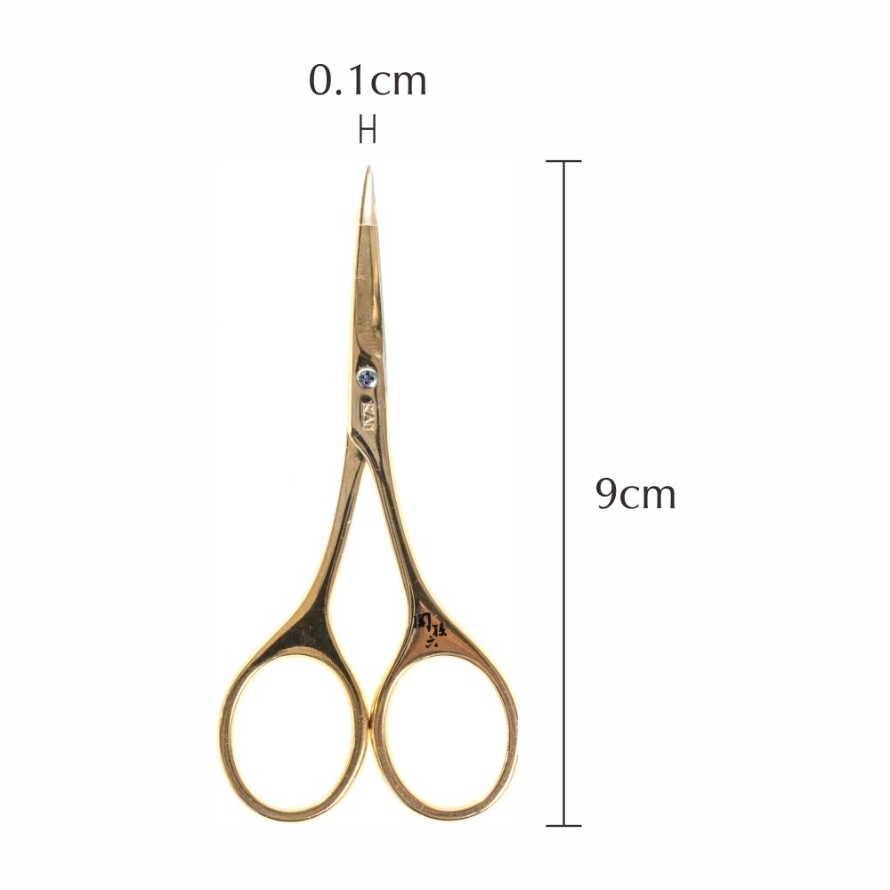 日本貝印 KAI - 關孫六眉毛剪刀 - 斜刃 HC-3538-細節圖2