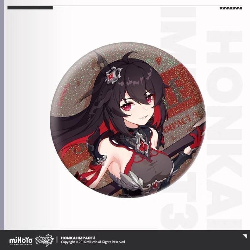 【米哈游/崩壞3】(官方正版現貨) 立繪系列 琪亞娜 芽衣 布洛妮婭 希兒 麗塔 幽蘭黛爾 符華 德麗莎 胸章 徽章-細節圖8