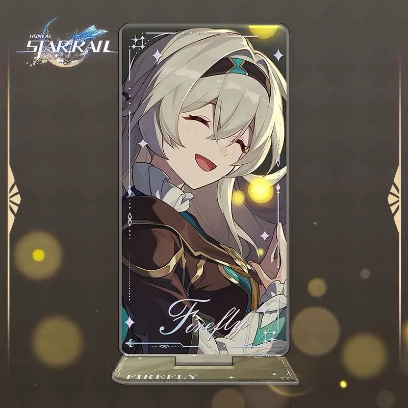 崩壞：星穹鐵道 流螢 立牌 胸章 鑰匙圈 色紙 / 動漫周邊 遊戲周邊 Firefly 吊飾 徽章 掛件 壓克力立牌-細節圖2