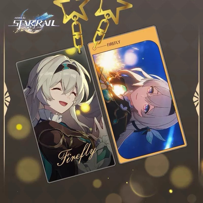 崩壞：星穹鐵道 流螢 立牌 胸章 鑰匙圈 色紙 / 動漫周邊 遊戲周邊 Firefly 吊飾 徽章 掛件 壓克力立牌-細節圖4