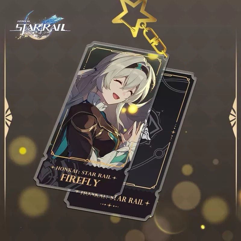 崩壞：星穹鐵道 流螢 立牌 胸章 鑰匙圈 色紙 / 動漫周邊 遊戲周邊 Firefly 吊飾 徽章 掛件 壓克力立牌-細節圖5