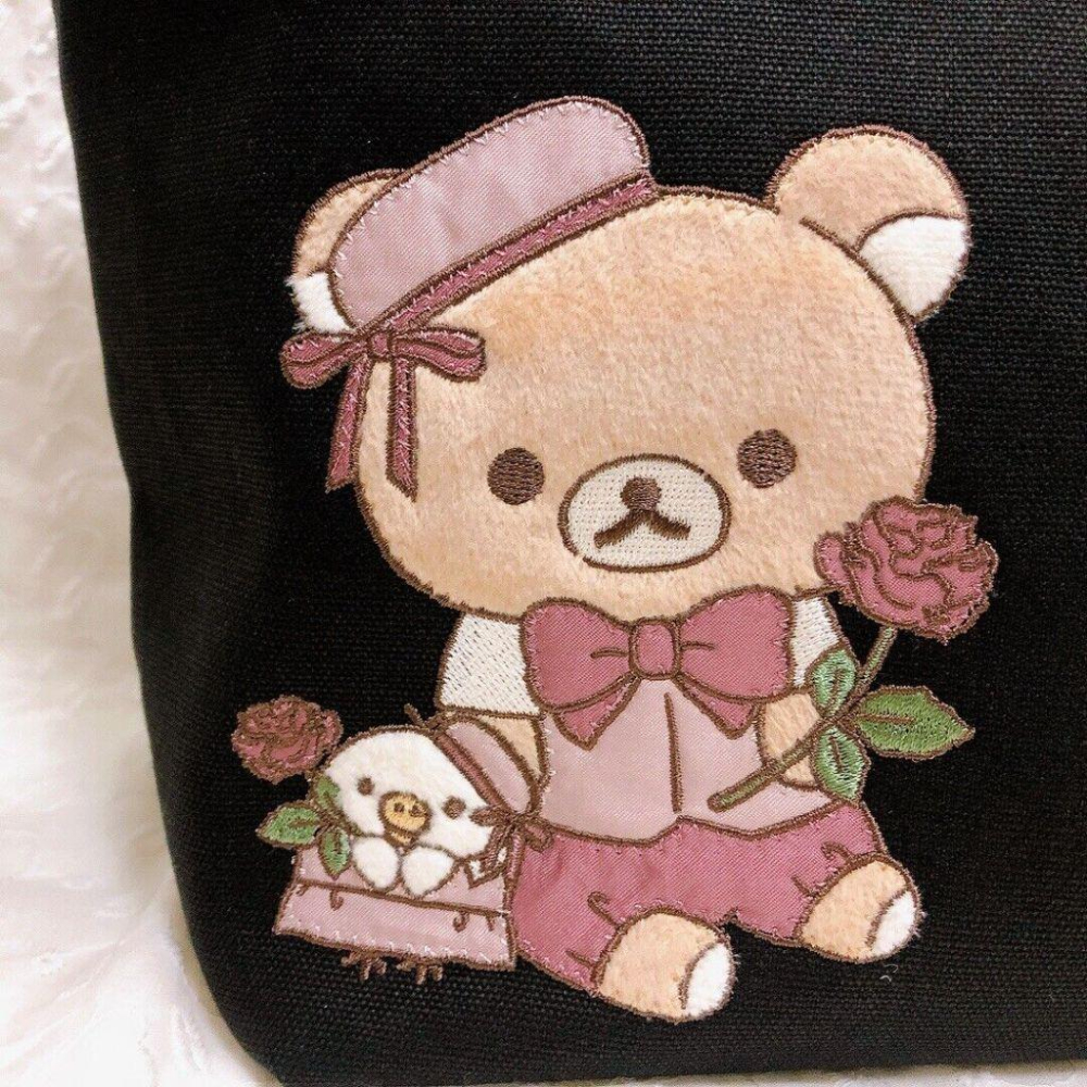 【台灣現貨】日本代購 正品Rilakkuma 拉拉熊懶懶熊Maison de FLEUR 手提包托特包-細節圖2