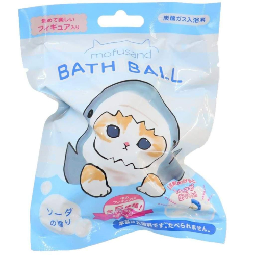 【台灣現貨】日本代購 貓福珊迪 鯊魚公仔 入浴球 Mofusand BATH BALL