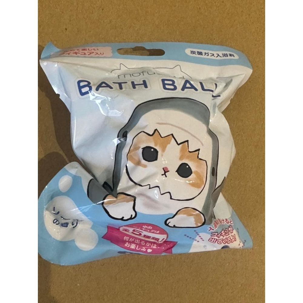 【台灣現貨】日本代購 貓福珊迪 鯊魚公仔 入浴球 Mofusand BATH BALL-細節圖3