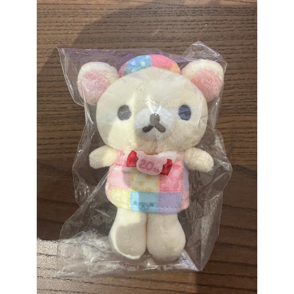 【台灣現貨】日本代購 正品Rilakkuma 拉拉熊懶懶熊 20週年限定 彩色拼布懶熊吊飾-細節圖3