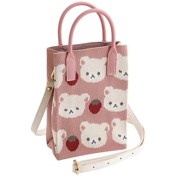 【台灣現貨】拉拉熊 懶熊 rilakkuma 針織單肩包 手機包-細節圖9