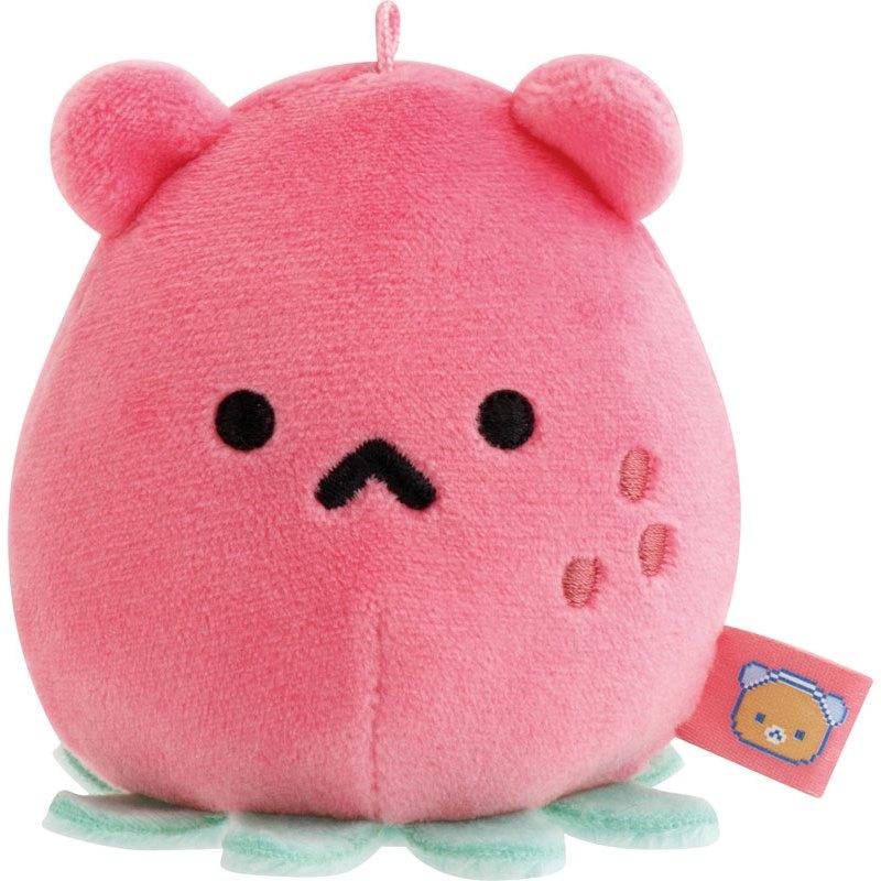 F1【台灣現貨】拉拉熊 懶熊 rilakkuma 像素系列 電玩世界 草莓星人吊飾 磁吸肩膀玩偶-細節圖4